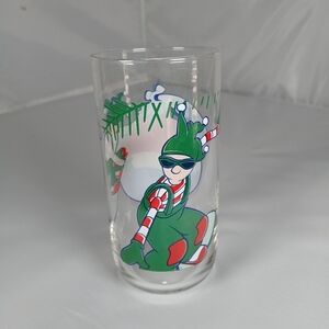 Vintage Libbey Pepsi Snowboarding Elf Glass 16 Oz